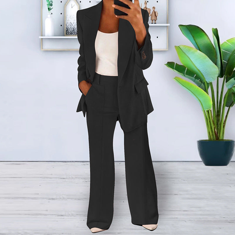 Michelle – Slim-Fit Cardigan Suit Jacket