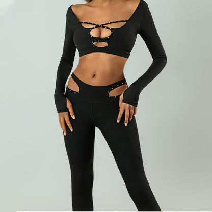 Wendy – High Waist Yoga Suit with Hollow Back