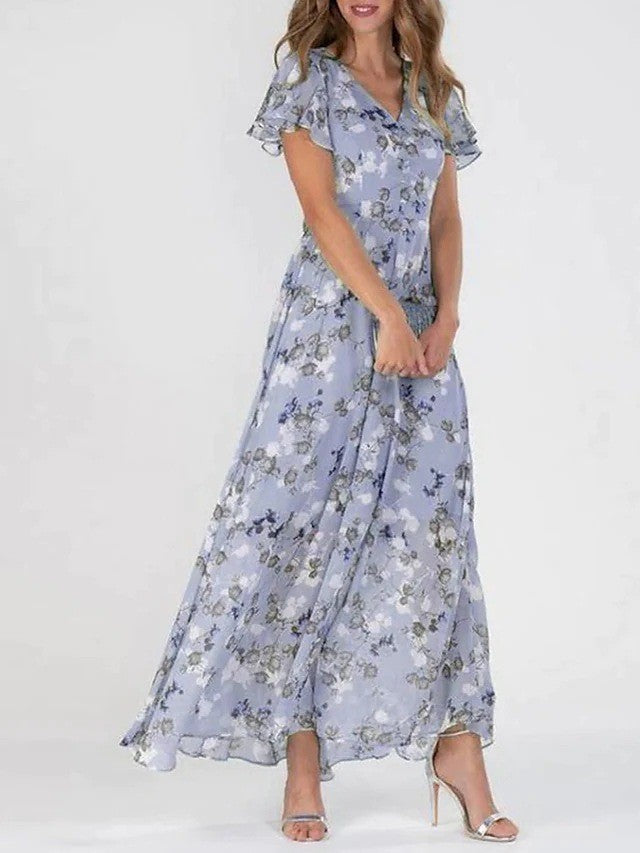 Joy – Women's Fashion Print Dress with Waist Tucked In