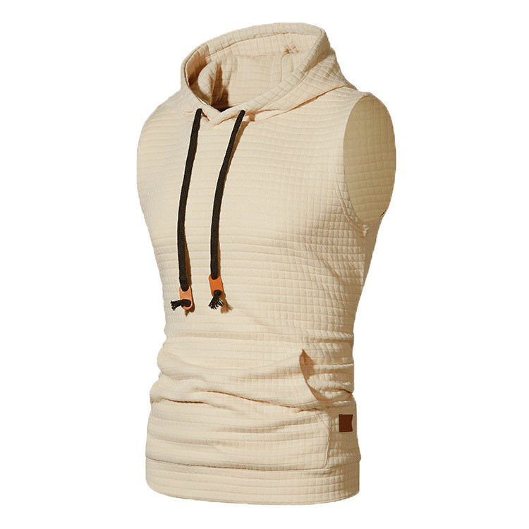 Malcolm – Men's Sleeveless Knitted Hoodie