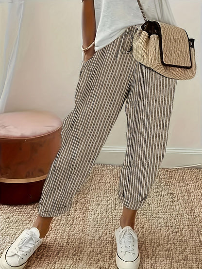 Mia - Striped Pants