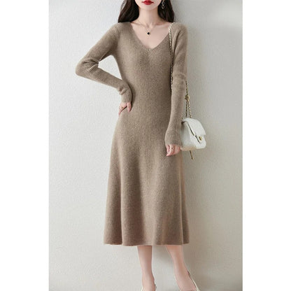 Adelaide - Elegant Knit Pullover Dress for Women