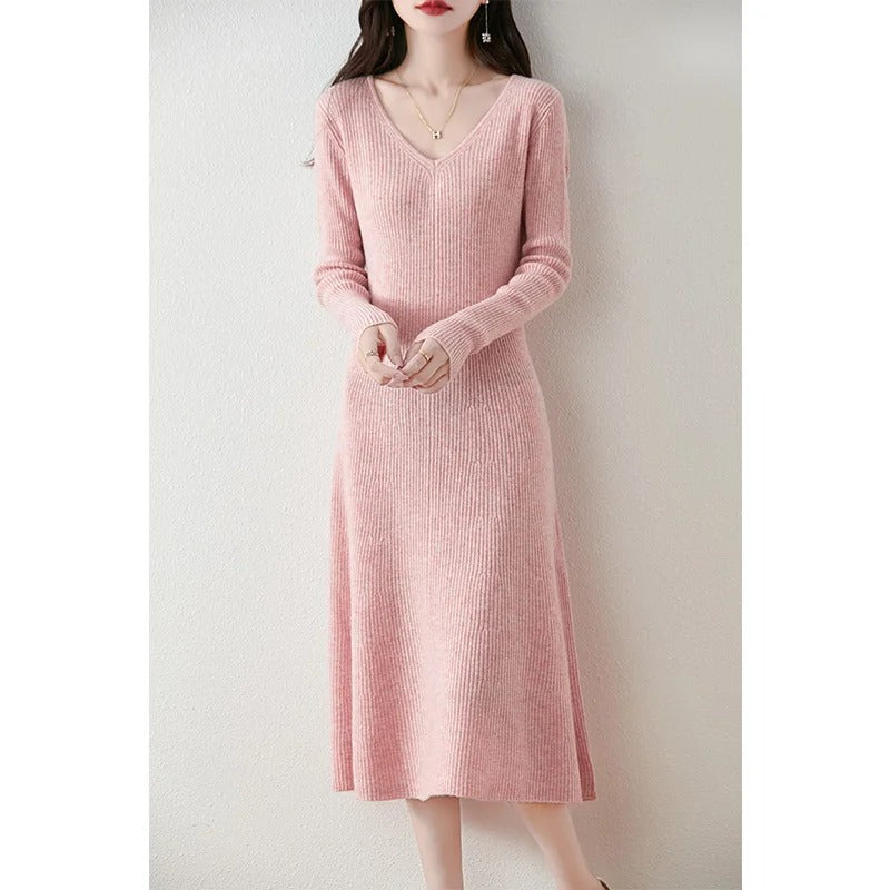 Adelaide - Elegant Knit Pullover Dress for Women