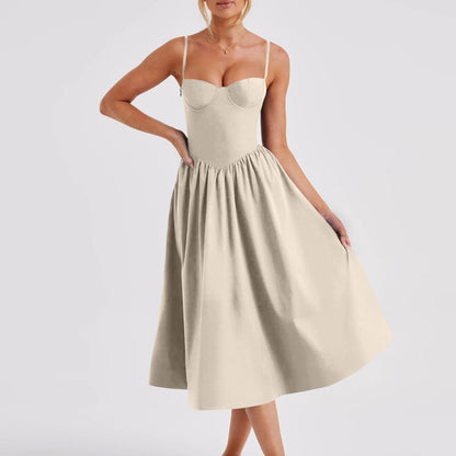 Joanne – French Retro Long Dress Court Style