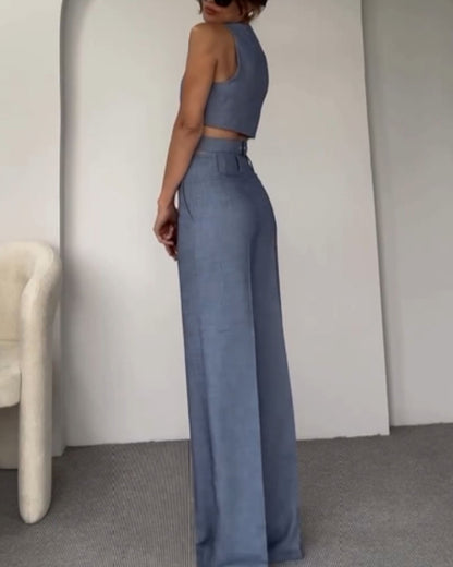 Birgit - Crop top and long pants