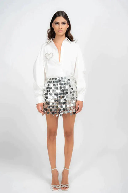 Olivia - Sequin A-Line Skirt