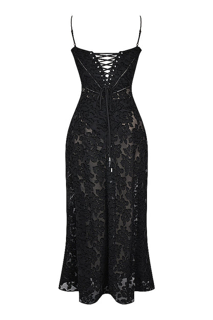 Kayla - Maxi dress with floral lace