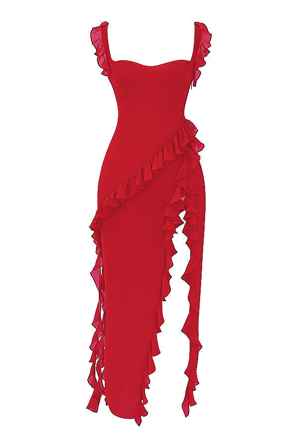 Viviana-Maxi dress with ruffles