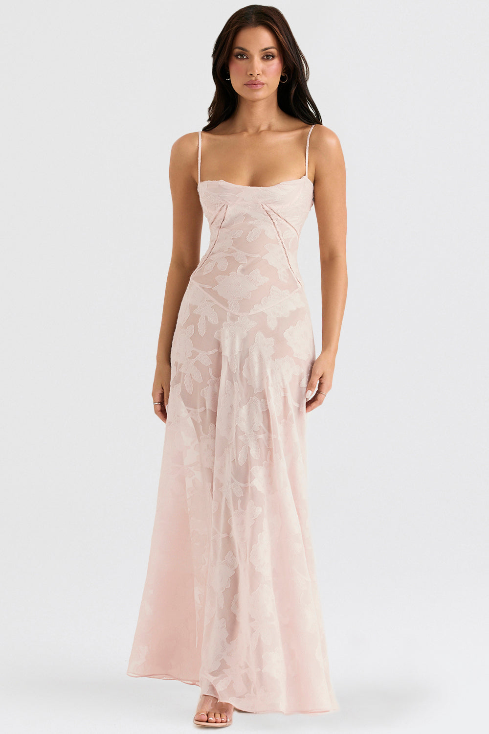 Kayla - Maxi dress with floral lace