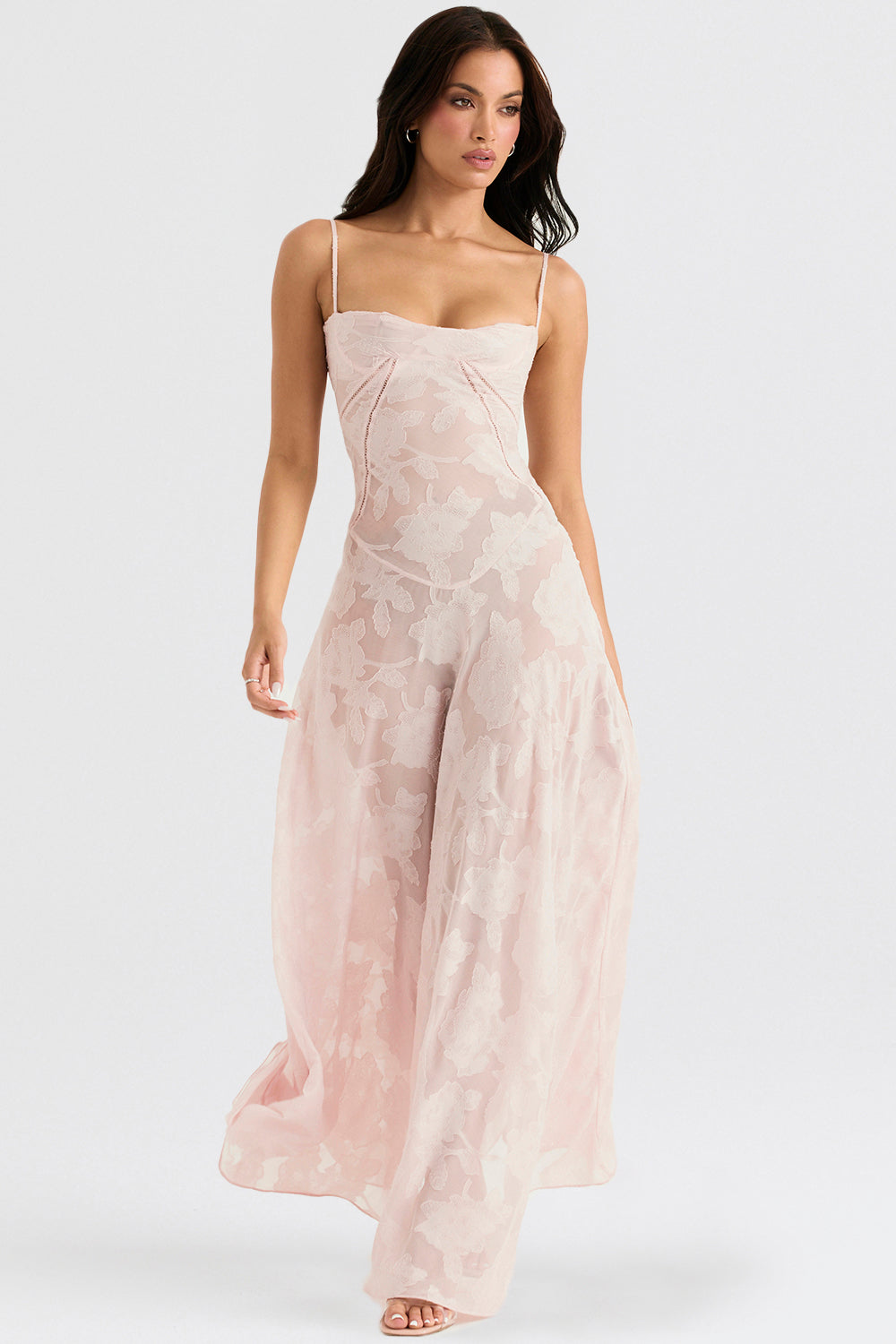 Kayla - Maxi dress with floral lace