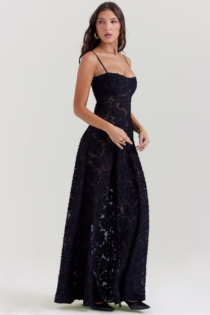 Kayla - Maxi dress with floral lace