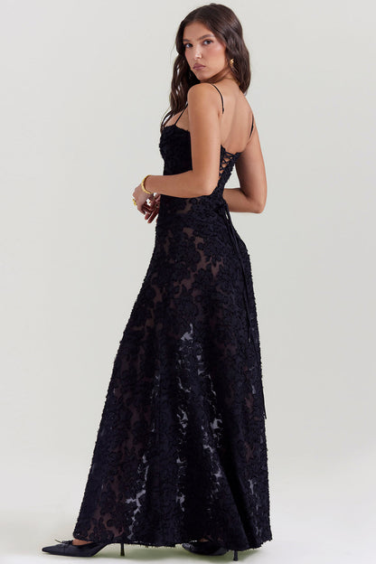 Kayla - Maxi dress with floral lace